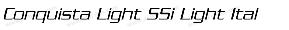 Conquista Light SSi Light Italic字体转换